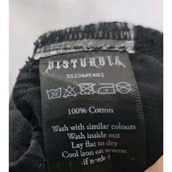 Black Denim Women's Shorts with Spider Embroidery - Picture 9 of 11